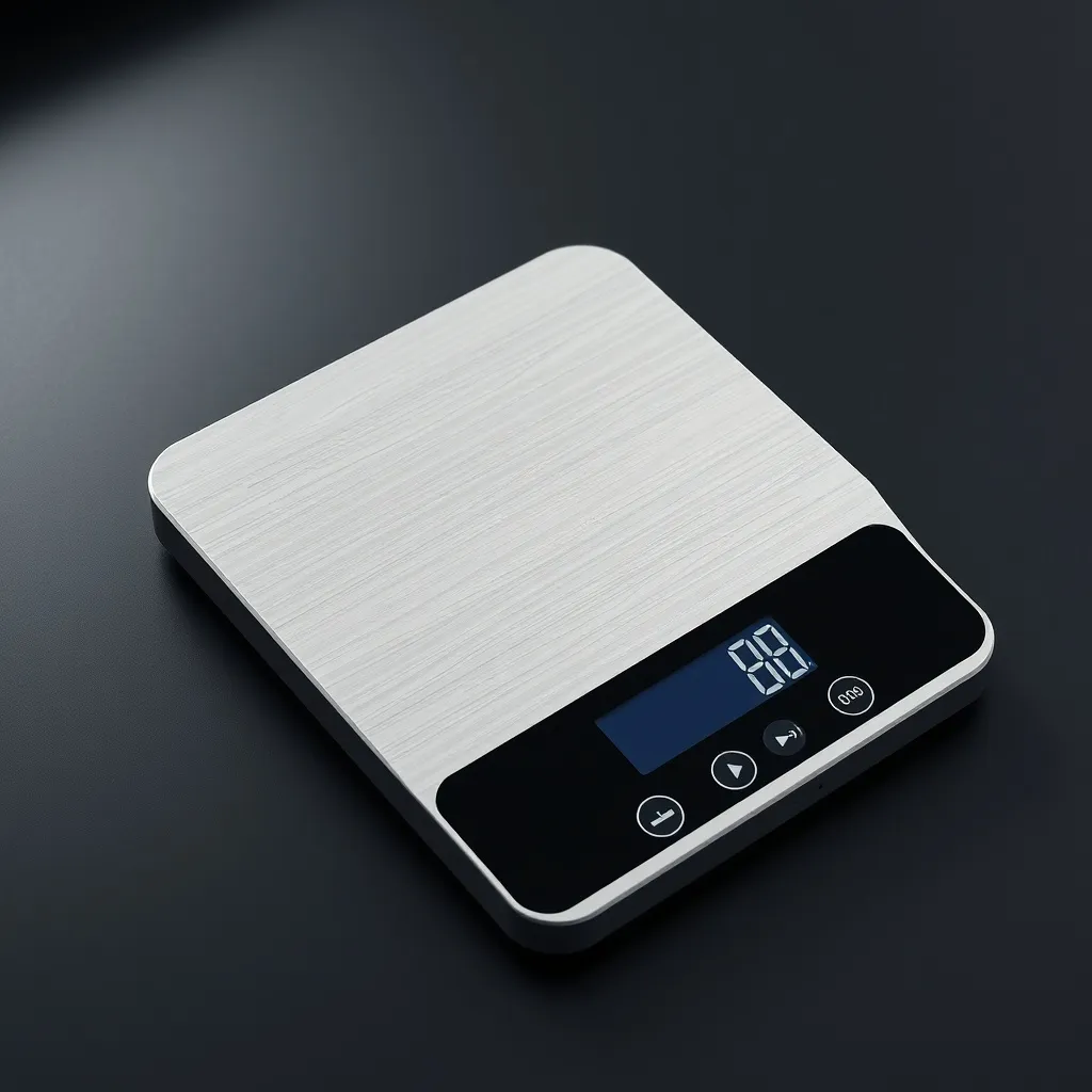 High precision digital kitchen scale with stainless steel su